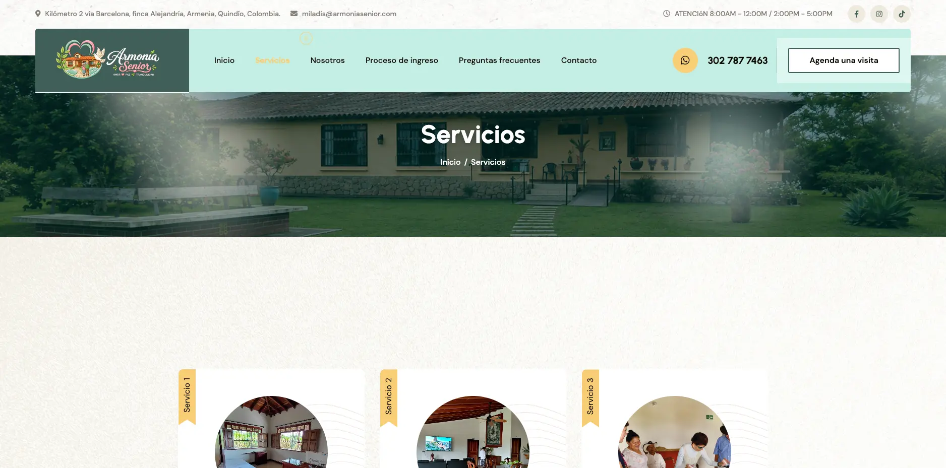 Diseño web profesional para Armonía Senior