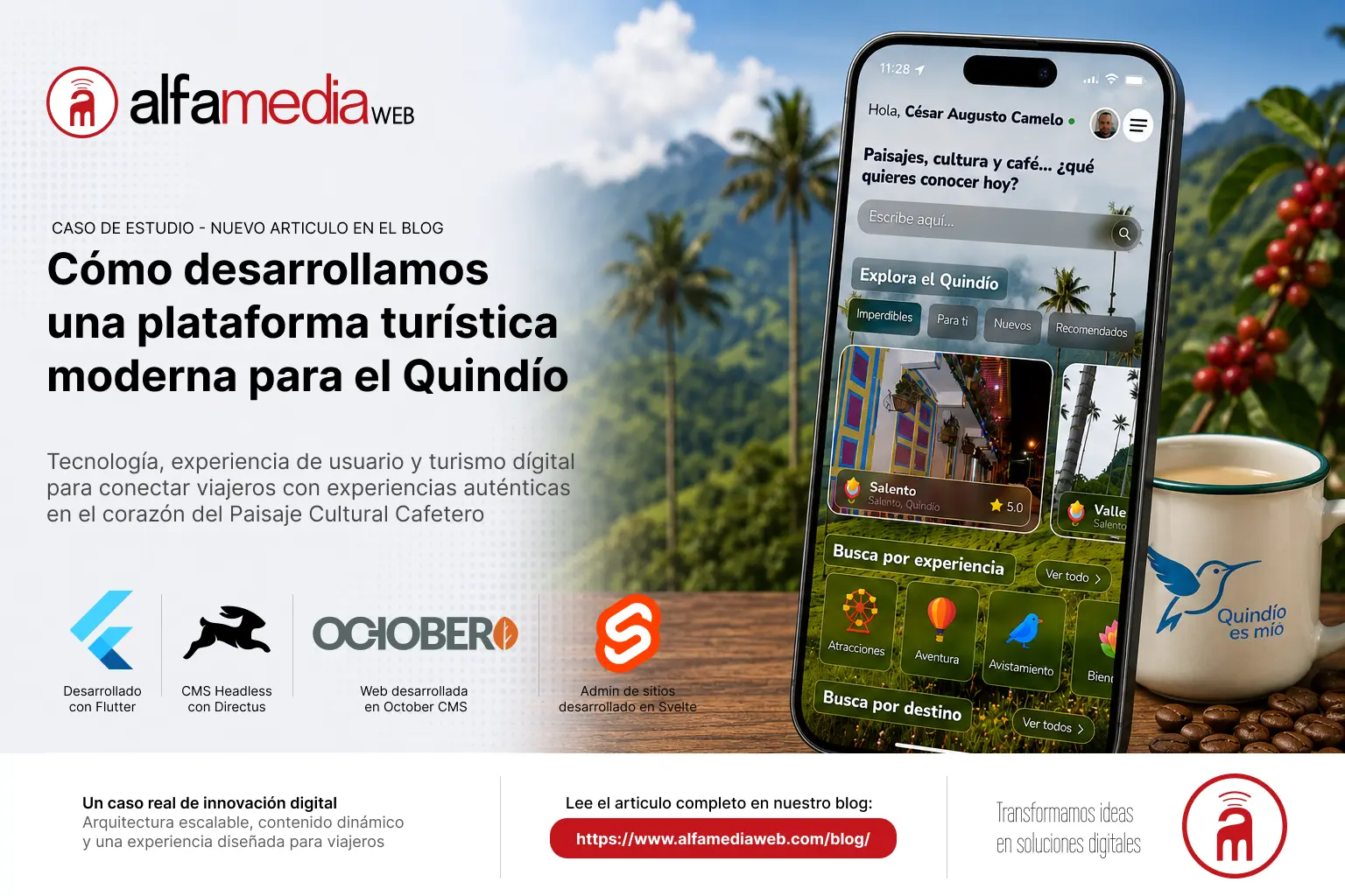 Caso de estudio: cómo desarrollamos una plataforma turística inteligente para el Quindío usando Flutter y arquitectura moderna